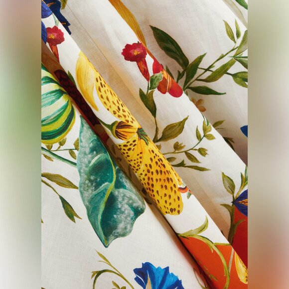 Alemais Flores Printed Flax Maxi Dress Multicoloured - Picture 3 of 12